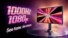 LG '울트라기어 25G590B', 세계 최초 네이티브 1000Hz 풀HD 모니터로 미국 출시