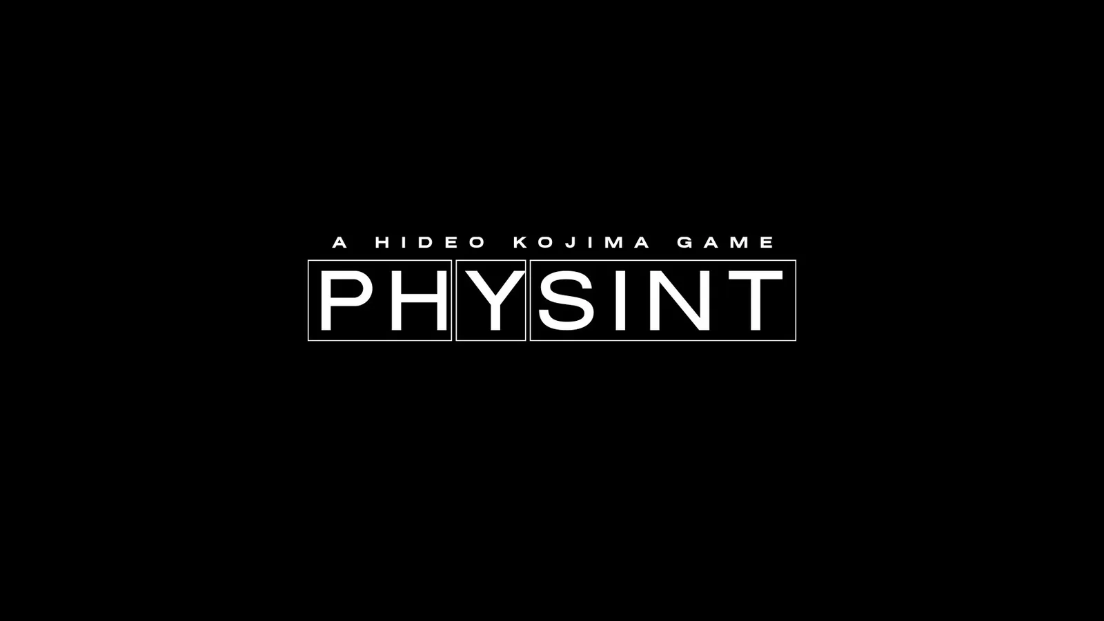 PHYSINT 발표 커버 이미지 - 고지마 프로덕션과 Xbox 로고가 어두운 배경 위에 나란히 배치된 모습