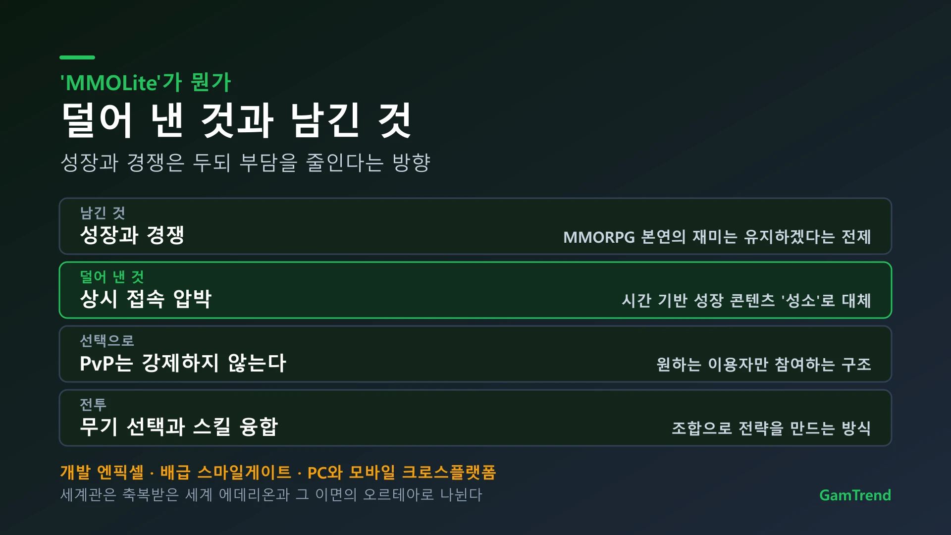 이클립스가 내건 MMOLite 개념 정리